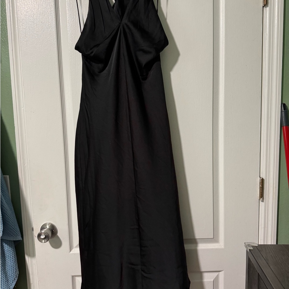Express Black Maxi Dress with V-Neck